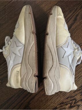 Golden Goose Beige White Star Detail Women's Sneakers